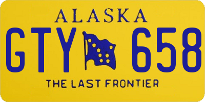 AK license plate GTY658