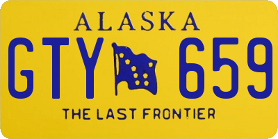 AK license plate GTY659
