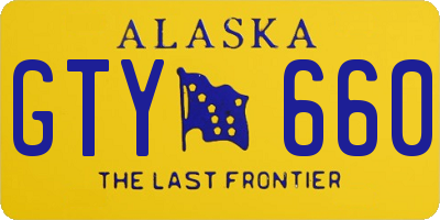 AK license plate GTY660