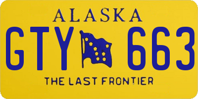 AK license plate GTY663