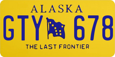 AK license plate GTY678