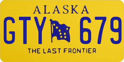 AK license plate GTY679