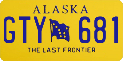 AK license plate GTY681