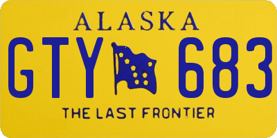 AK license plate GTY683