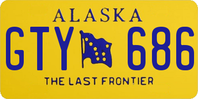 AK license plate GTY686