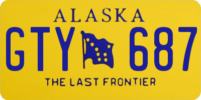 AK license plate GTY687