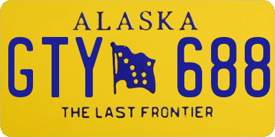 AK license plate GTY688