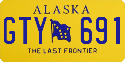 AK license plate GTY691