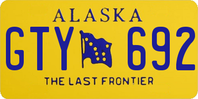 AK license plate GTY692
