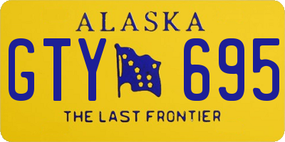 AK license plate GTY695