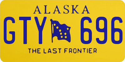 AK license plate GTY696