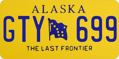 AK license plate GTY699