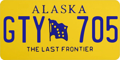 AK license plate GTY705