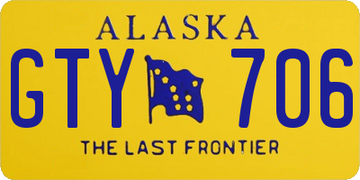 AK license plate GTY706
