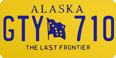 AK license plate GTY710