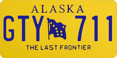 AK license plate GTY711