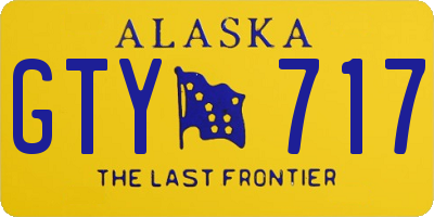 AK license plate GTY717