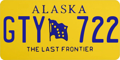 AK license plate GTY722