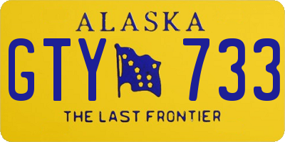 AK license plate GTY733