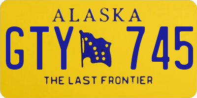 AK license plate GTY745