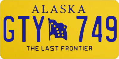 AK license plate GTY749