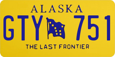 AK license plate GTY751