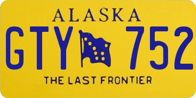 AK license plate GTY752