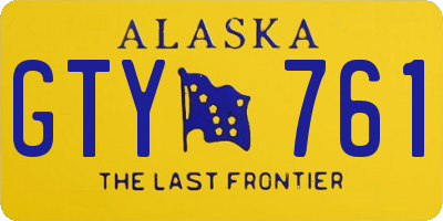 AK license plate GTY761