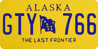AK license plate GTY766