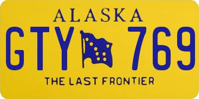 AK license plate GTY769