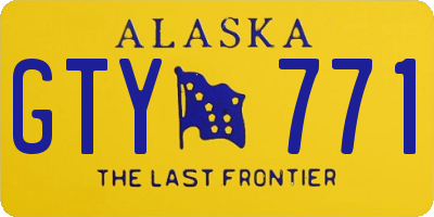AK license plate GTY771