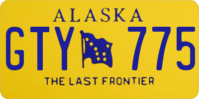 AK license plate GTY775