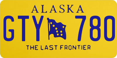 AK license plate GTY780