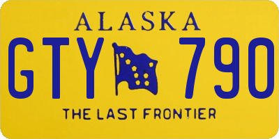 AK license plate GTY790