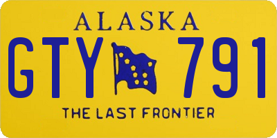 AK license plate GTY791