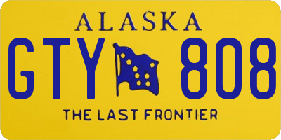AK license plate GTY808
