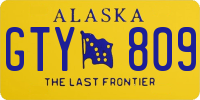 AK license plate GTY809