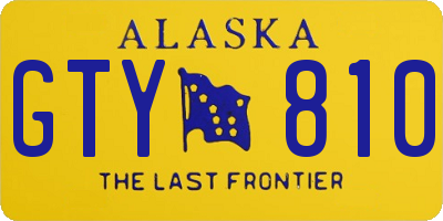 AK license plate GTY810