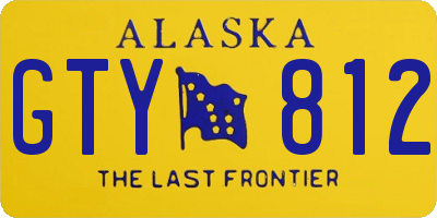 AK license plate GTY812