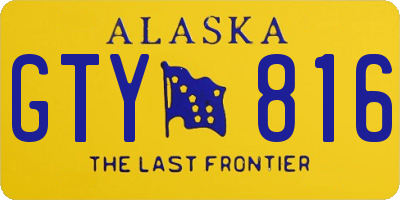 AK license plate GTY816