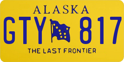 AK license plate GTY817