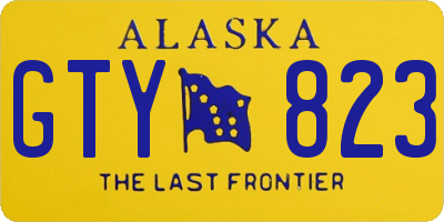 AK license plate GTY823