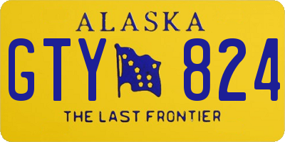 AK license plate GTY824