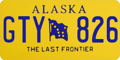 AK license plate GTY826