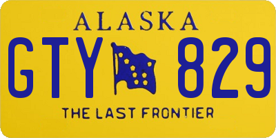 AK license plate GTY829