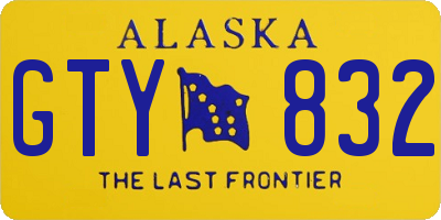 AK license plate GTY832