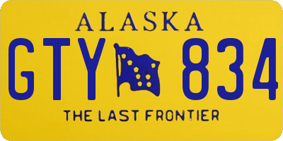 AK license plate GTY834
