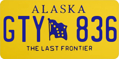 AK license plate GTY836