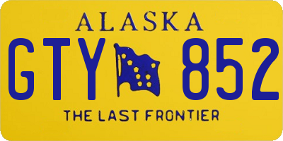 AK license plate GTY852