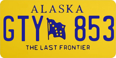 AK license plate GTY853